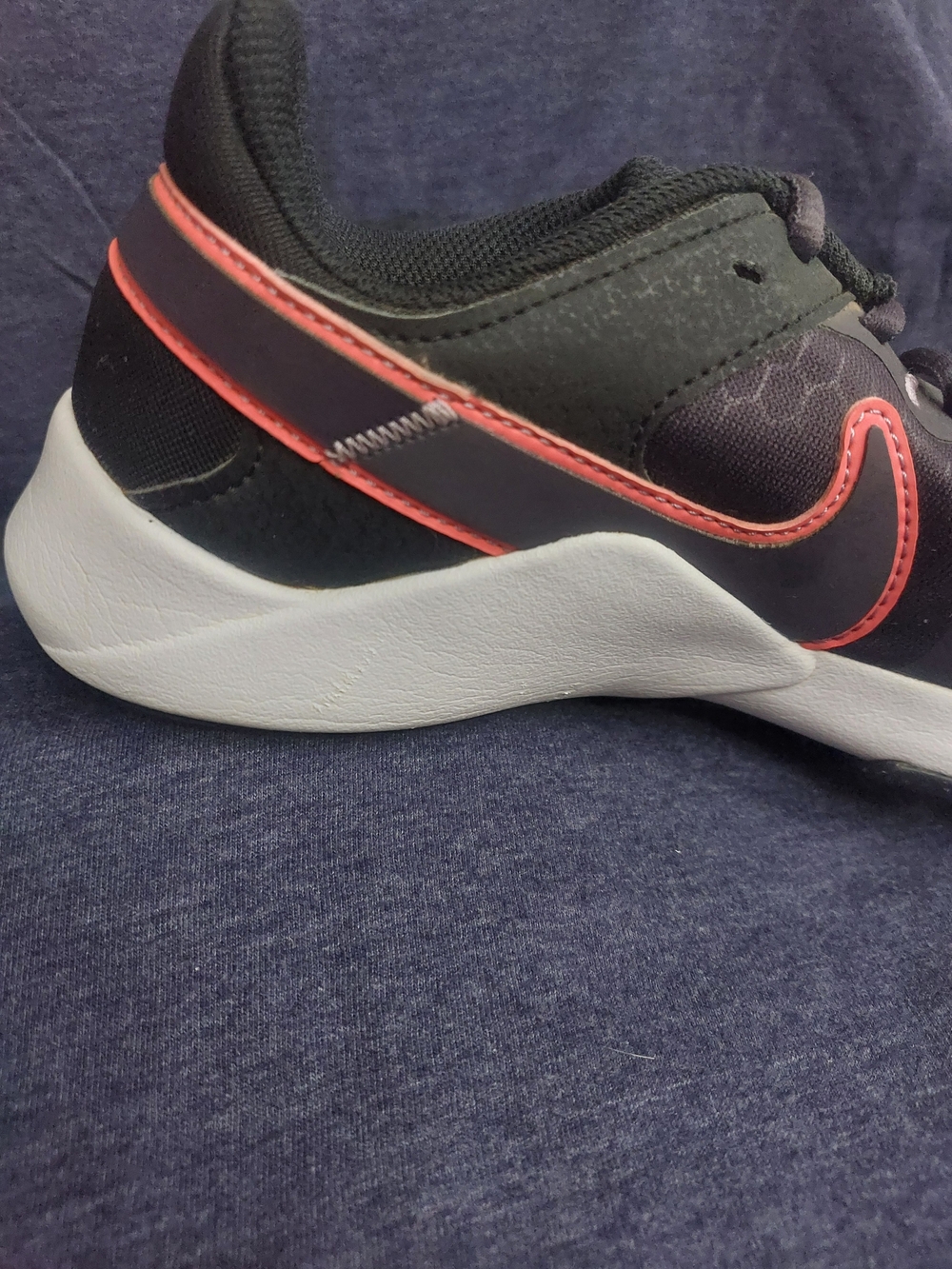 Nike Vapor Women's Black/Purple Running Sneakers with Pink Accents Sz 8.5 - Picture 6 of 13